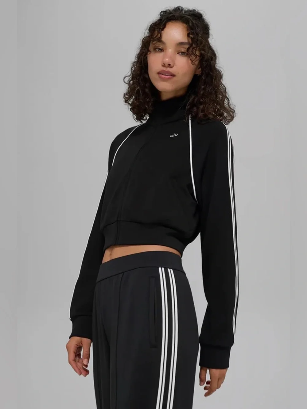 ALO Yoga The Track Star Full-Zip Jacket size small